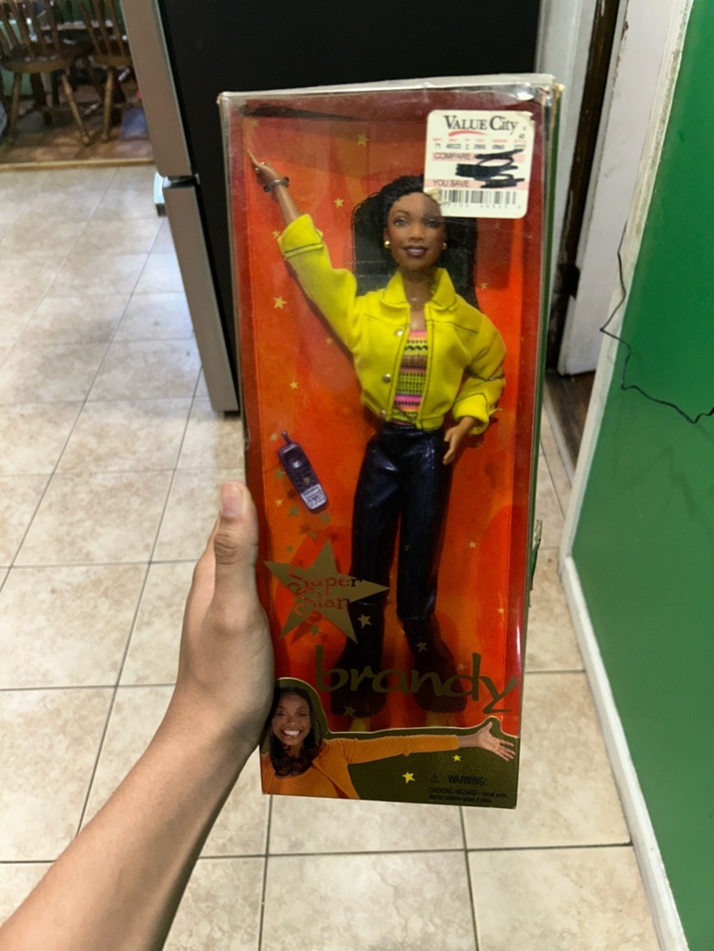 Brandy Melville Doll with Yellow Jacket and Black Pants